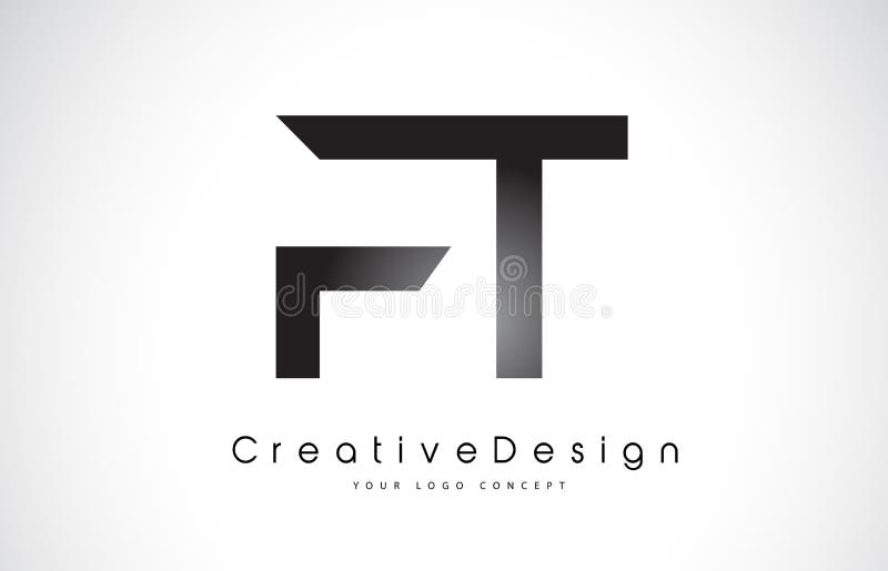 Buchstabe Logo Design FT F T Kreative Ikonen-moderner Buchstabe-Vektor L