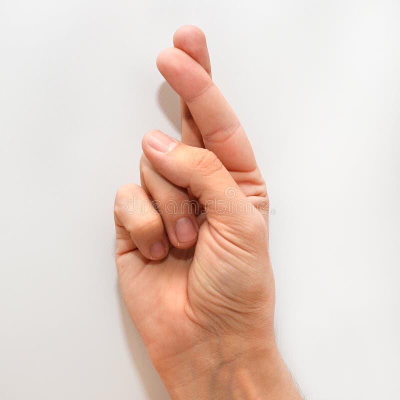 Buchstabe R In Der Amerikanischen Gebardensprache Asl Stockfoto Bild Von Buchstabe Gebardensprache
