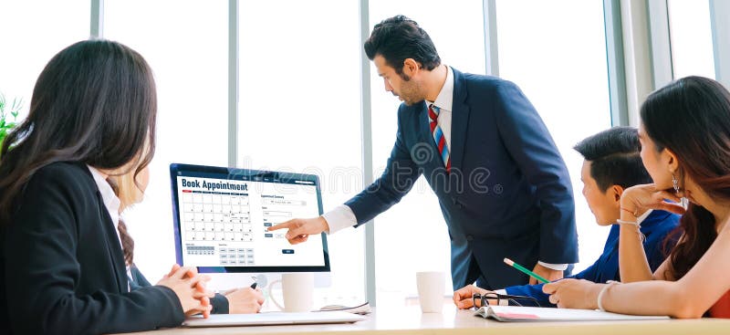 Buchungskalender für moderne Anwendungen lizenzfreie stockfotos