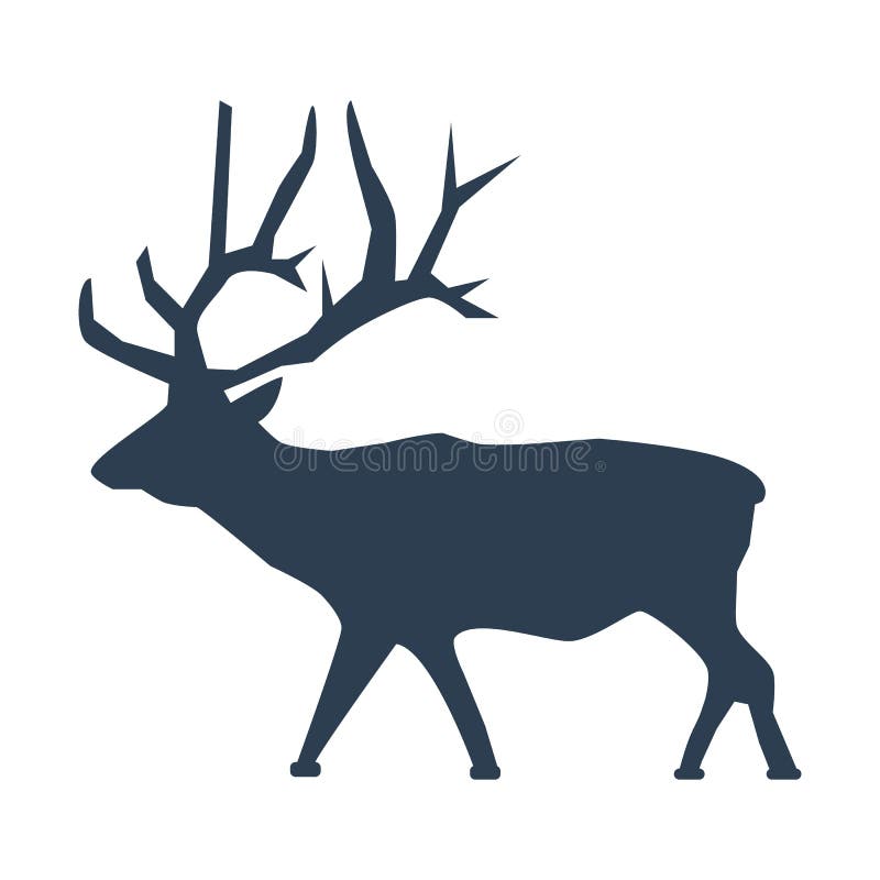 Buck Icon on white background. Vector illustration. Cheetal illustrations