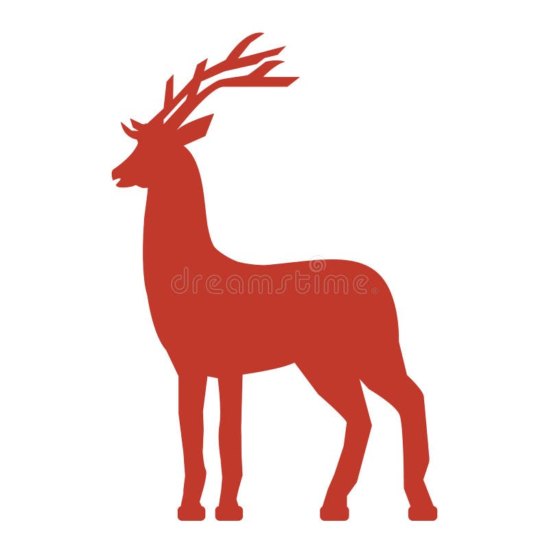 Buck Icon on white background. Vector illustration. Cheetal illustrations