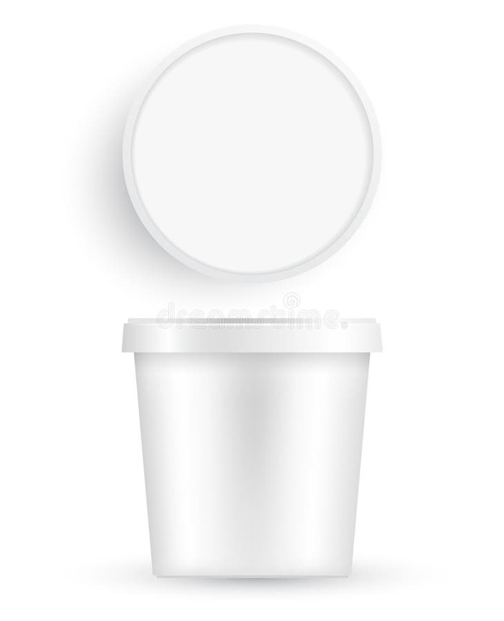 Download Yogurt In Plastic Cup On White Vector Stock Vector Illustration Of Nutrition Morning 66142571 Yellowimages Mockups