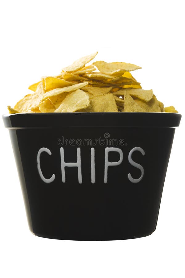 Bucket of chips stock image. Image of food, nacho, bucket 4684761