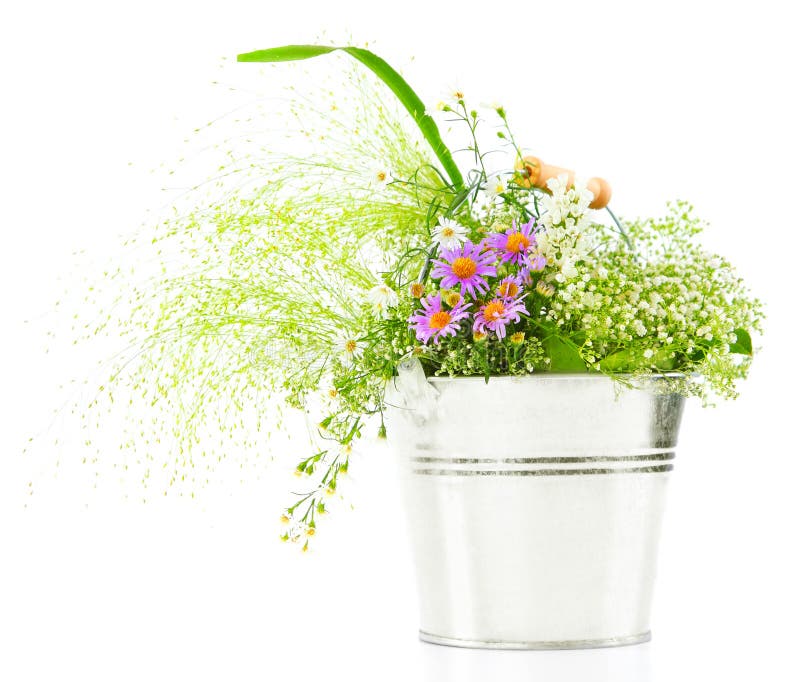 Small Bucket Flowers 