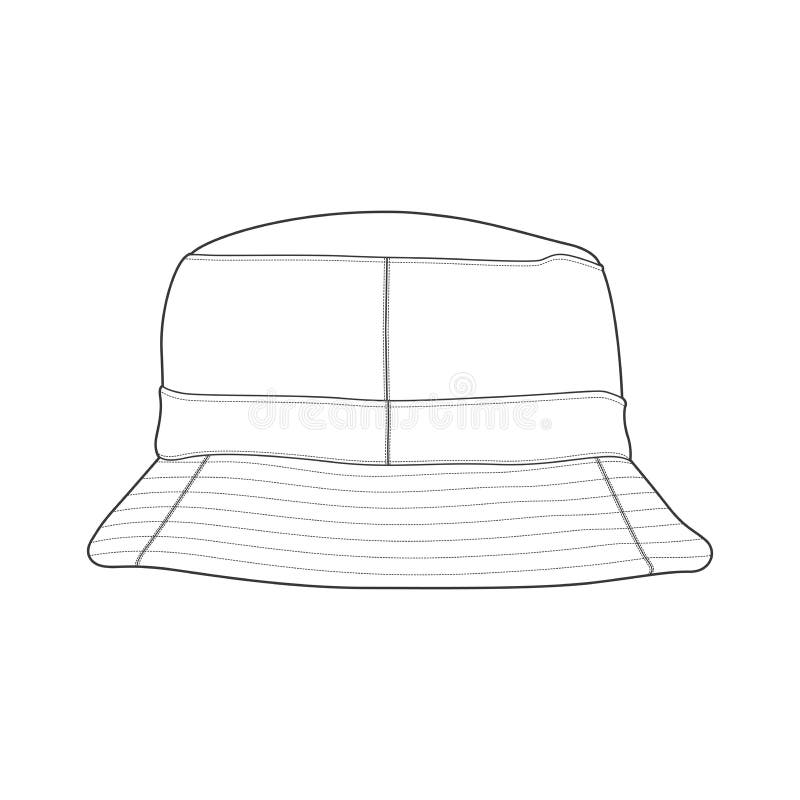 Bucket Hat Outline Stock Illustrations – 1,538 Bucket Hat Outline Stock ...