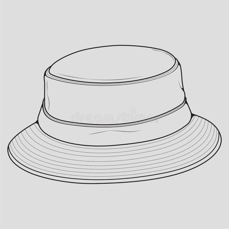 Bucket Hat Outline Stock Illustrations – 1,538 Bucket Hat Outline Stock ...