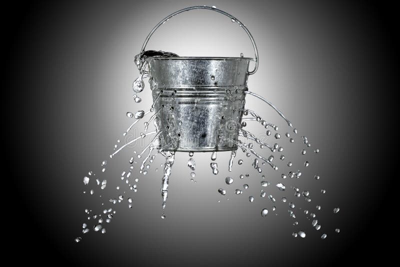 Bucket Stock Photo - Download Image Now - Bucket, Water, Cut Out