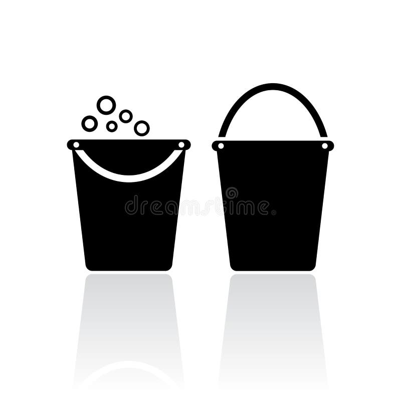 Bucket and mop stock vector. Illustration of housekeeping 76041549