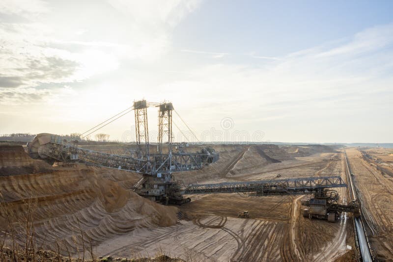 Bucket Wheel Excavator Mining Stock Photo - Image of quarry, excavator ...