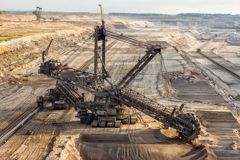Bucketwheel Excavator Mining. Stock Photo Image of industry