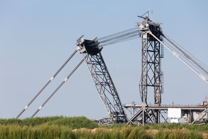 Bucket Wheel Excavator in an Opencast Mining Stock Image Image of