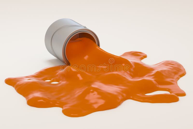 The buckets of paint with white background, 3d rendering vector illustration The buckets of paint with white background, 3d rendering vector illustration