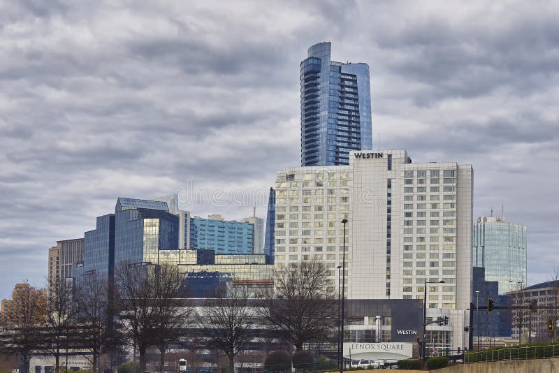 Buckhead Skyline, Atlanta, Georgia Editorial Stock Image - Image of ...