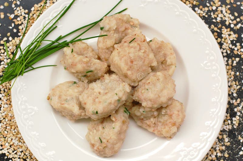 Buckwheat Dumpling on the Plate Stock Photo Image of close, brown
