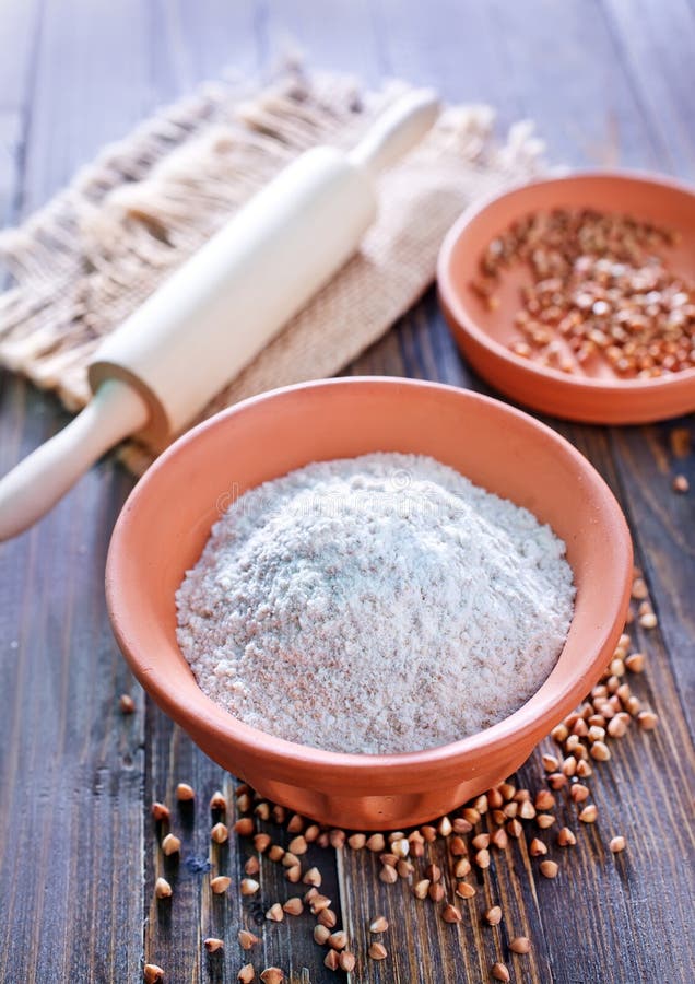 Buckwheat flour stock photo. Image of healthy, horizontal 44836946
