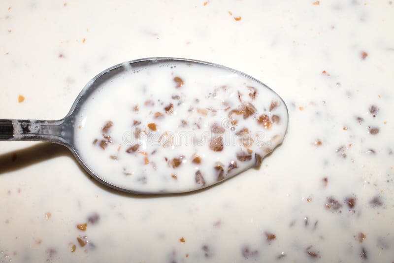 Buckwheat Porridge with Milk. Stock Photo Image of health, snack