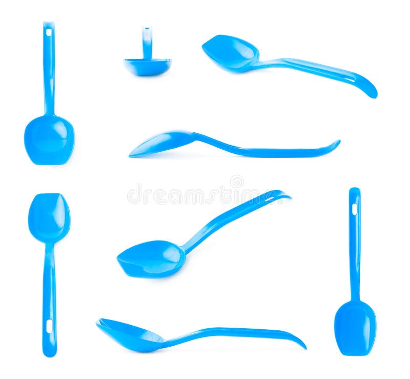Bucătărie din plastic albastru izolat stock illustration