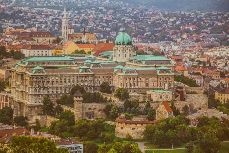 The Buda Castle of Budapest, Hungary Stock Image Image of landmark