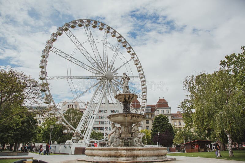 Budapest Eye Ferriswheel or Big Wheel in Budapest, Hungary, Europe on