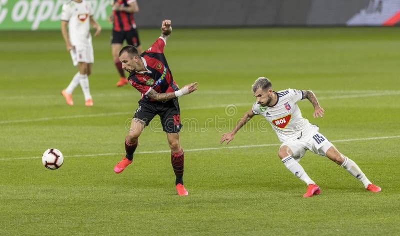 Ferencvarosi TC vs. HNK Rijeka UEFA Europa League football match Stock  Photo - Alamy