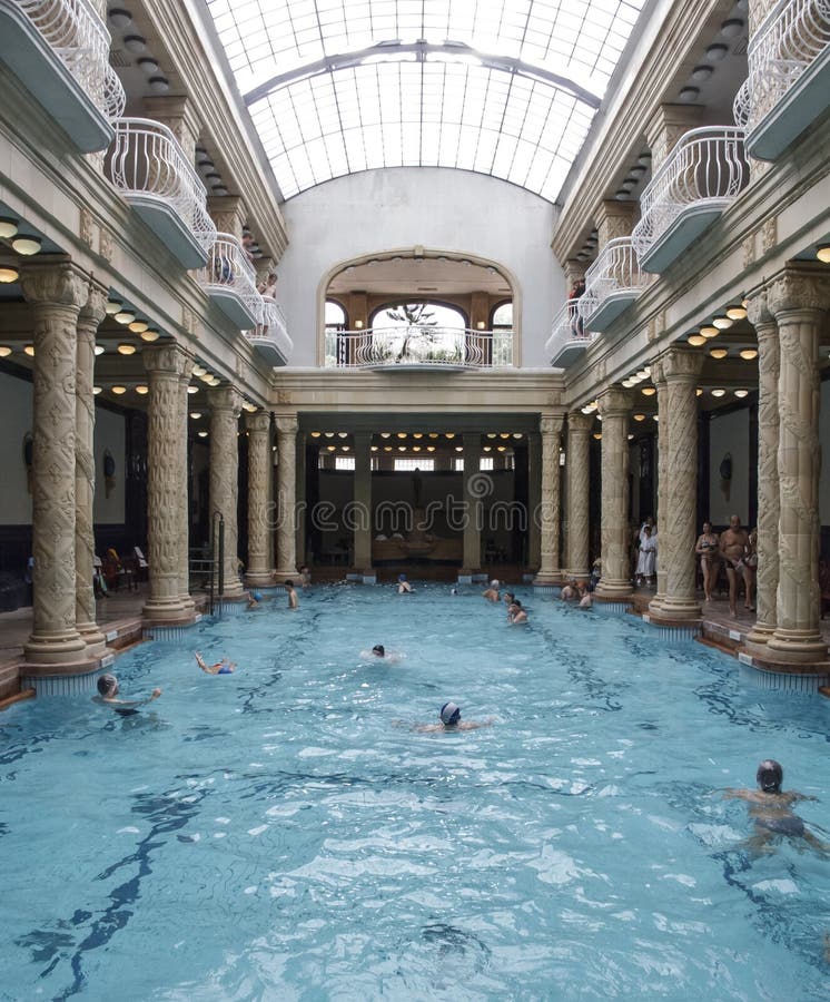 Budapest Hungary Europe Bathrooms Gellert Editorial Photo Image of