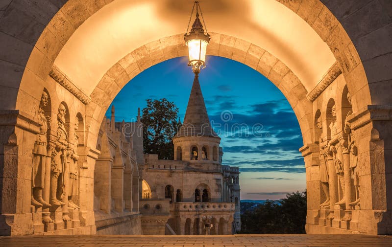 Budapest, Hungary - Guardians of the Fisherman`s Bastion