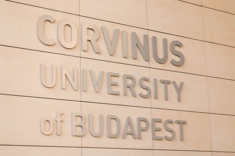 Budapest/Hungary -09.09.18 : Budapest university academy Corvinus Egyetem