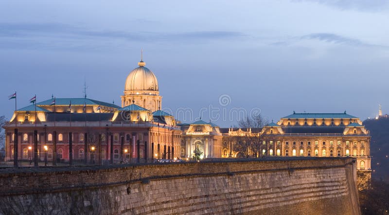 Budapeszt w Nocy fotografia royalty free