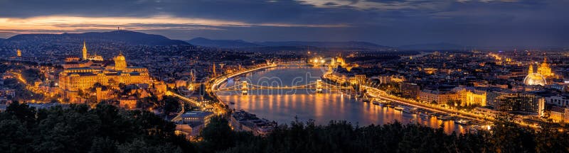 Budapest Panorama by night