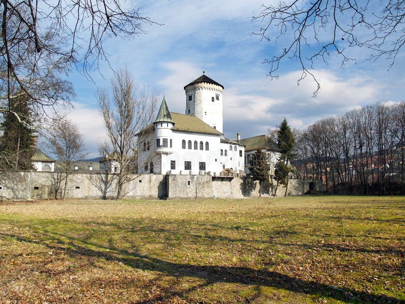 Budatin Castle, Zilina, Slovakia. Autumn view of Budatin Castle located near Zilina town, northern Slovakia. Budatin castle is declared as national cultural royalty free stock photos Budatin Castle, Zilina, Slovakia. Autumn view of Budatin Castle located near Zilina town, northern Slovakia. Budatin castle is declared as national cultural royalty free stock photos