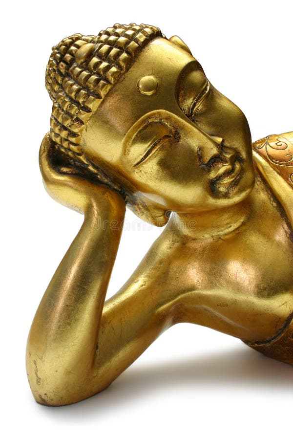 Buddha durmiente de oro imágenes de archivo libres de regalías Buddha durmiente de oro imágenes de archivo libres de regalías