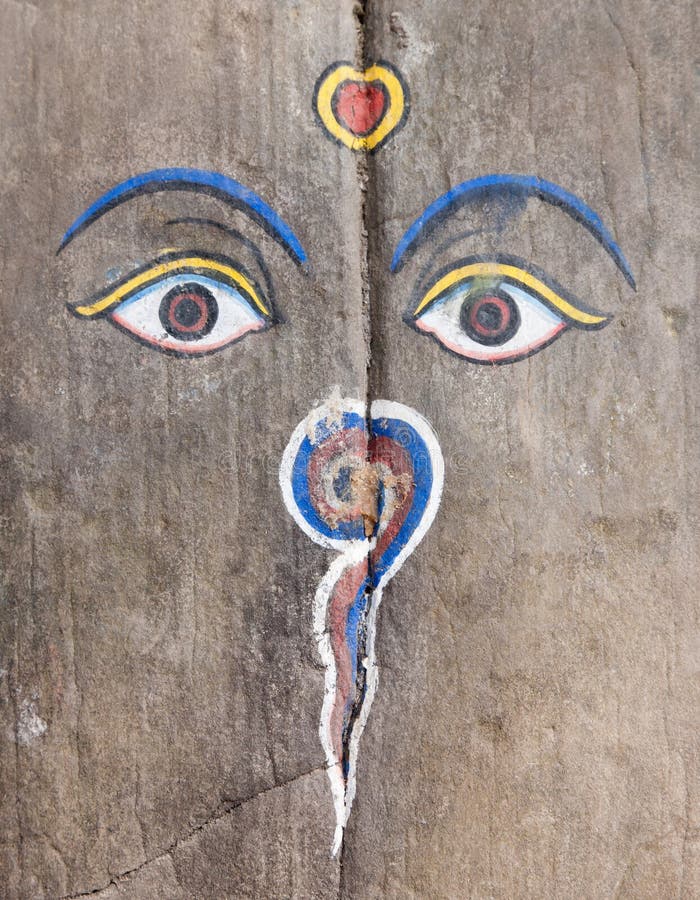 Buddha Eyes stock image. Image of tibetan, eyes, rock 19270837