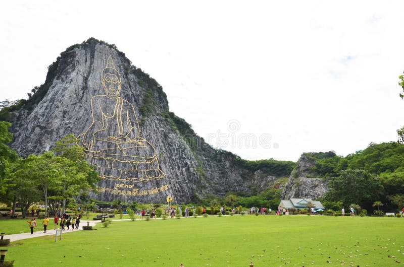 Buddha góra dzwonił Khao Cheejan lub Khao Chee Chan obrazy stock Buddha góra dzwonił Khao Cheejan lub Khao Chee Chan obrazy stock