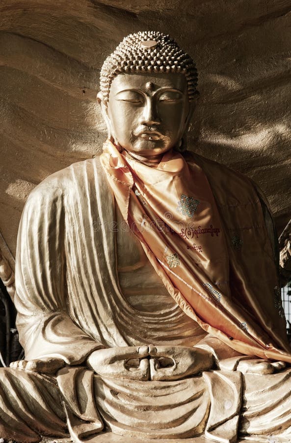 Buddha image in buddhist temple Myanmar Burma Yang royalty free stock photos Buddha image in buddhist temple Myanmar Burma Yang royalty free stock photos