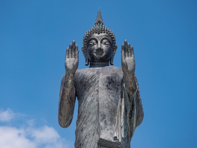 Buddha image at a Buddhist temple in Thailand