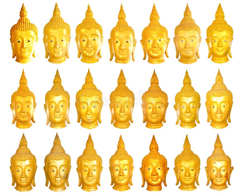 Buddha image heads.