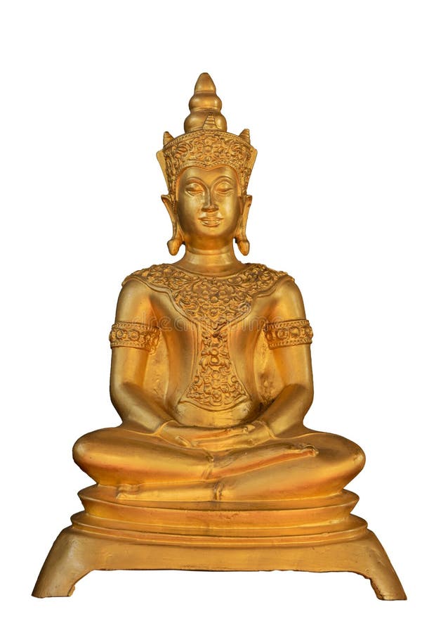 Buddha Image Used As Amulets of Buddhism Religion Isolated on White ...