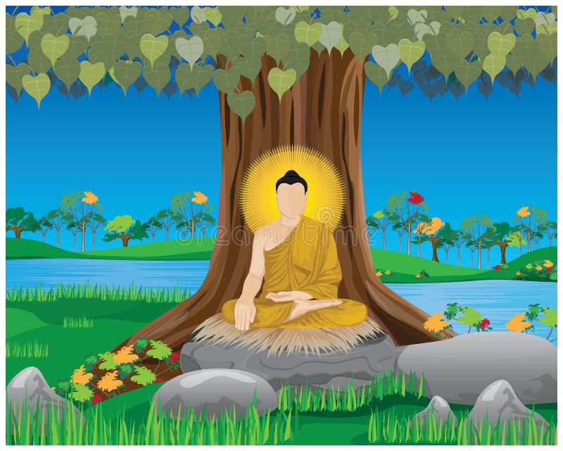 Buddha Tree Stock Illustrations – 1,589 Buddha Tree Stock Illustrations ...