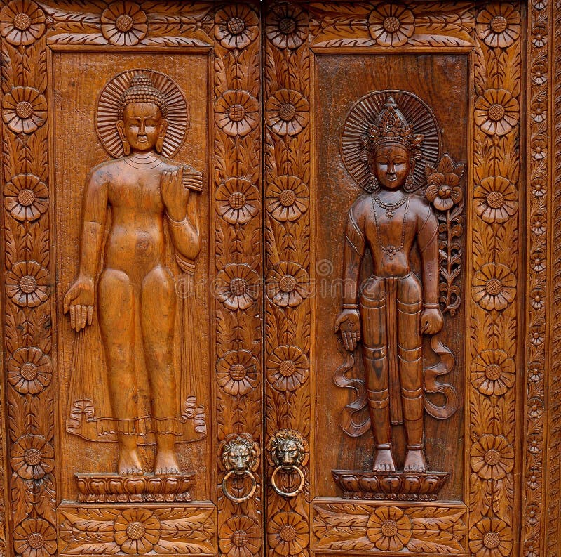 Buddha, Native Thai Style Wood Carving Stock Image Image of serene