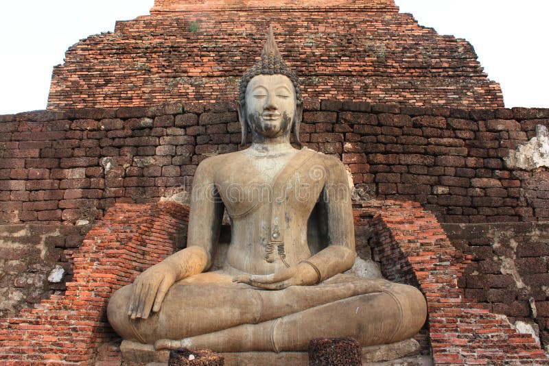 Buddha old a temple is Mahatad , Sukothai Thailand