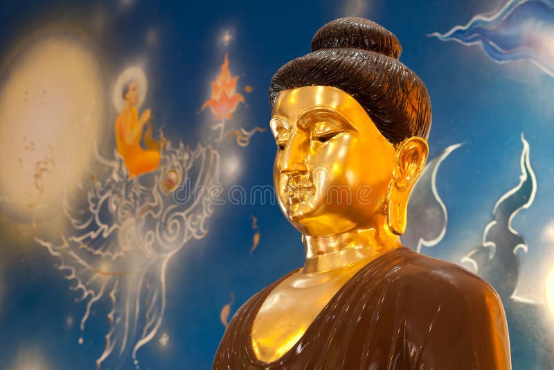 Buddha oświecenia statua zdjęcia stock Buddha oświecenia statua zdjęcia stock