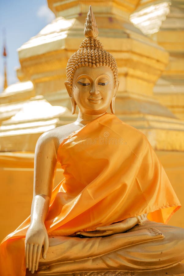 Buddha sculpture in thailand temple