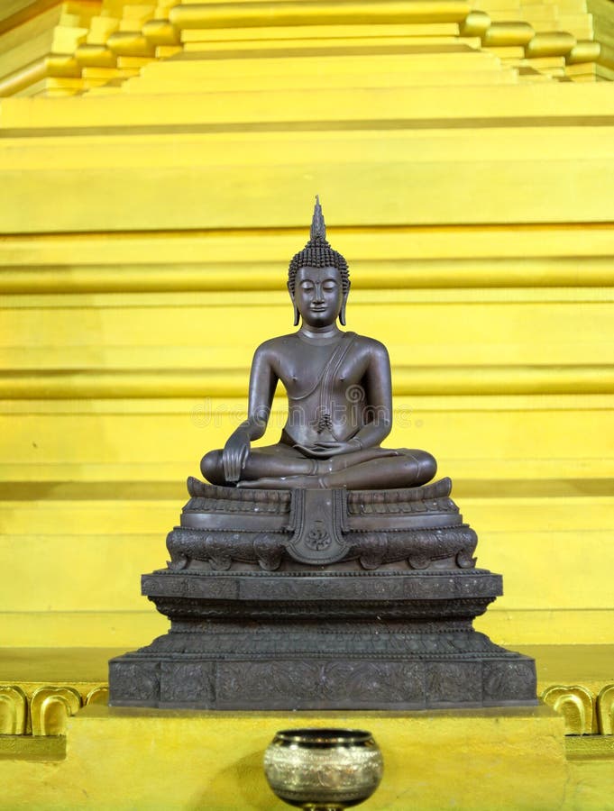 Statue of Gautama Buddha at Shey Gompa in Leh, Ladakh, India Stock