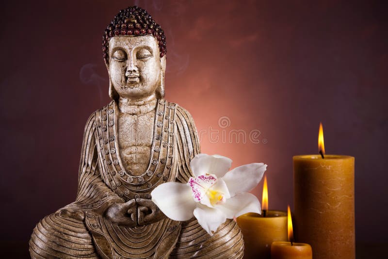 Buddha Statue, Vivid Colors, Natural Tone Stock Image Image of