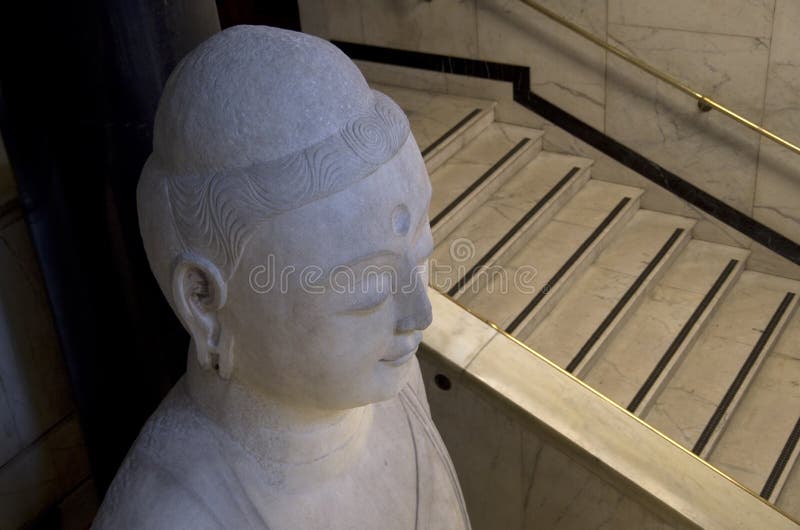 Buddha status w Brytyjskim muzeum zdjęcia stock