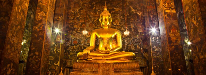 A Buddha in Wat Sutat of Bangkok