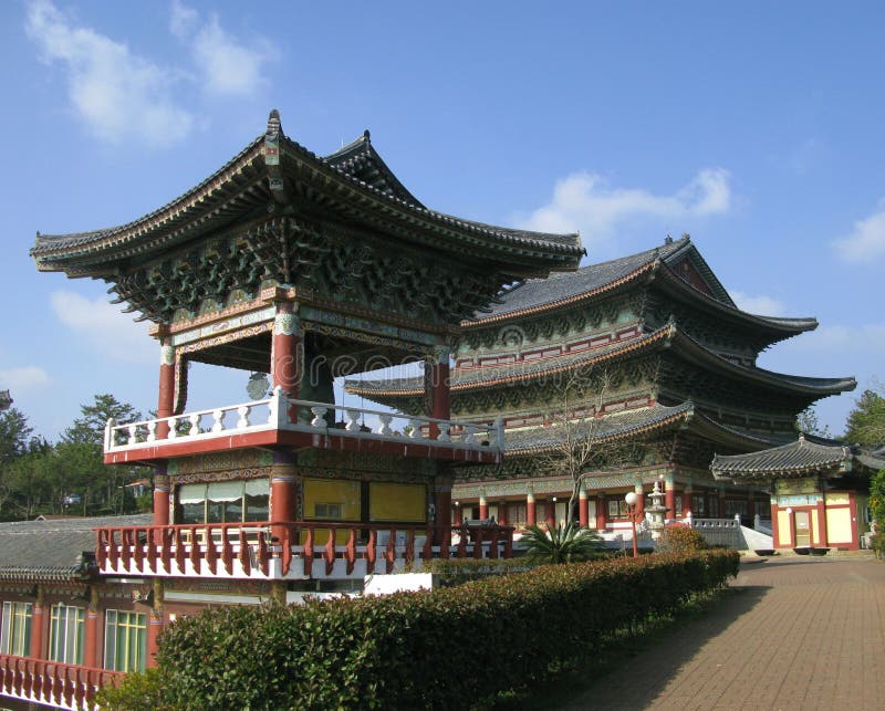 Buddhism Yakchunsa Temple on Jeju Island Stock Photo - Image of ...