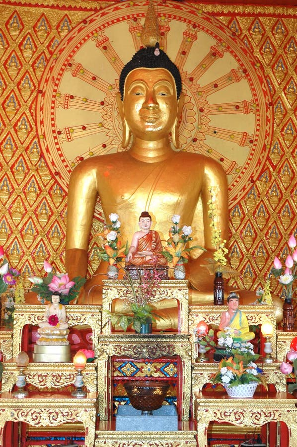 Buddhist God stock photo. Image of pray, gold, statue 4060952