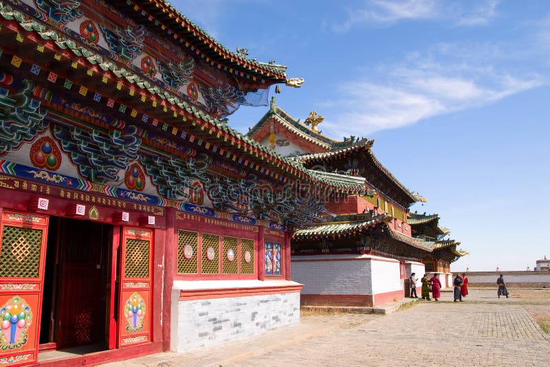 Buddhist monastery stock photo