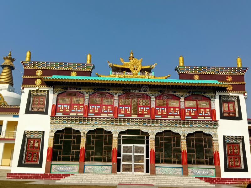 Buddhist monastery in dehradun, India royalty free stock images